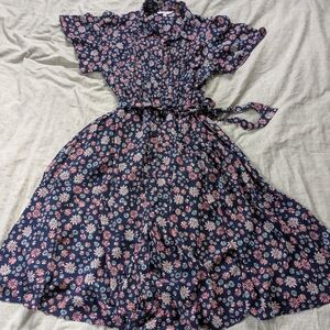 Nanette Lepore Navy Floral Dress